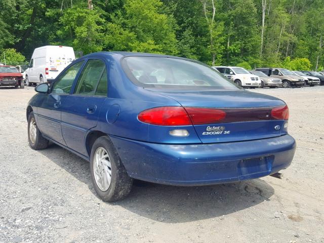 1FAFP13P4WW149981 - 1998 FORD ESCORT SE BLUE photo 3