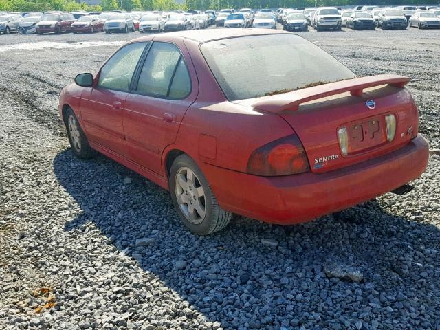 3N1AB51D75L529360 - 2005 NISSAN SENTRA SE- RED photo 3