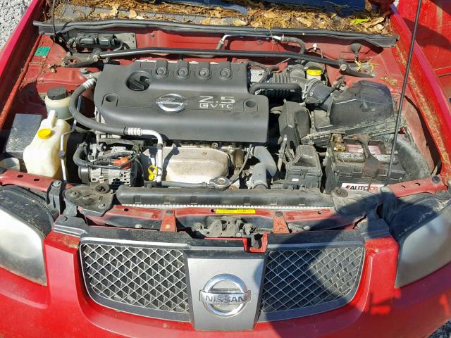 3N1AB51D75L529360 - 2005 NISSAN SENTRA SE- RED photo 7