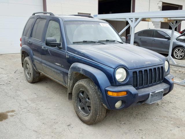 1J4GL58K42W217215 - 2002 JEEP LIBERTY LI BLUE photo 1