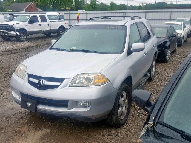 2HNYD18214H554128 - 2004 ACURA MDX SILVER photo 2