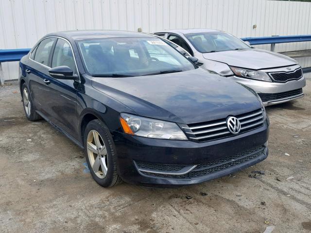 1VWBP7A30CC101769 - 2012 VOLKSWAGEN PASSAT SE BLACK photo 1