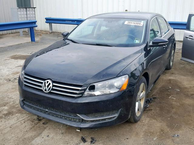 1VWBP7A30CC101769 - 2012 VOLKSWAGEN PASSAT SE BLACK photo 2