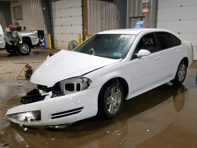 2G1WB5E39G1172779 - 2016 CHEVROLET IMPALA LIM WHITE photo 2