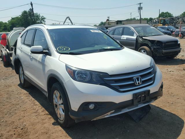 5J6RM4H73CL049470 - 2012 HONDA CR-V EXL WHITE photo 1