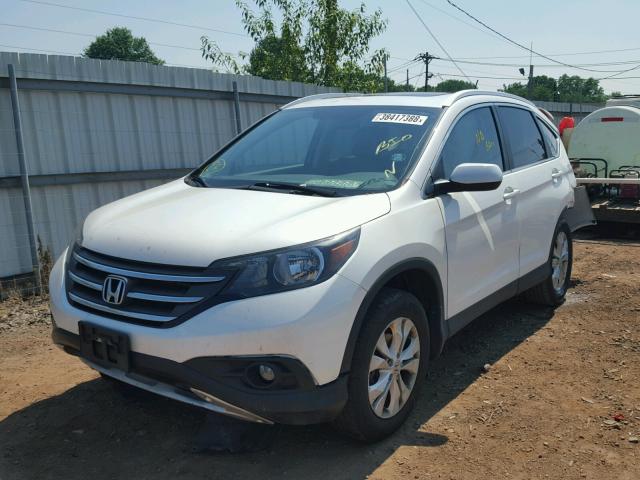 5J6RM4H73CL049470 - 2012 HONDA CR-V EXL WHITE photo 2