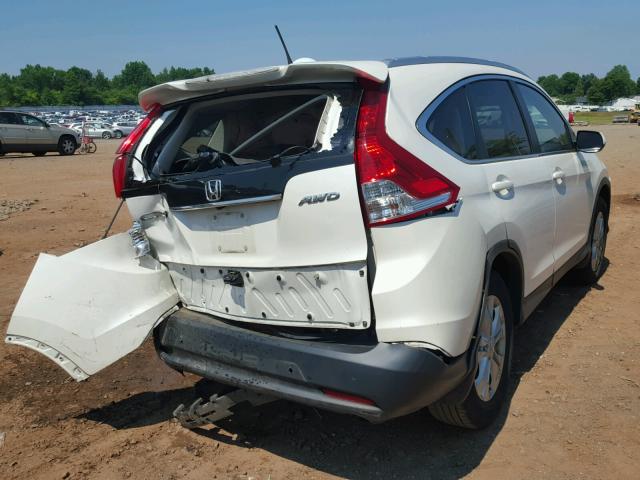 5J6RM4H73CL049470 - 2012 HONDA CR-V EXL WHITE photo 4