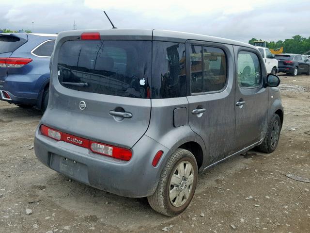 JN8AZ2KR8BT209669 - 2011 NISSAN CUBE BASE CHARCOAL photo 4