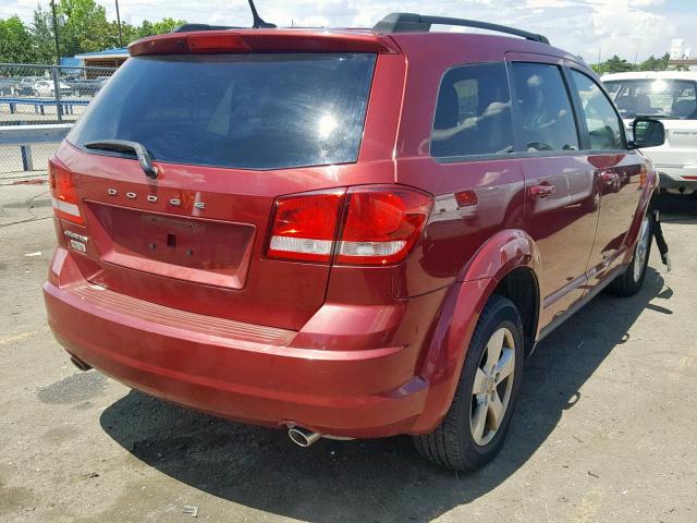 3D4PG1FG9BT526799 - 2011 DODGE JOURNEY MA RED photo 4