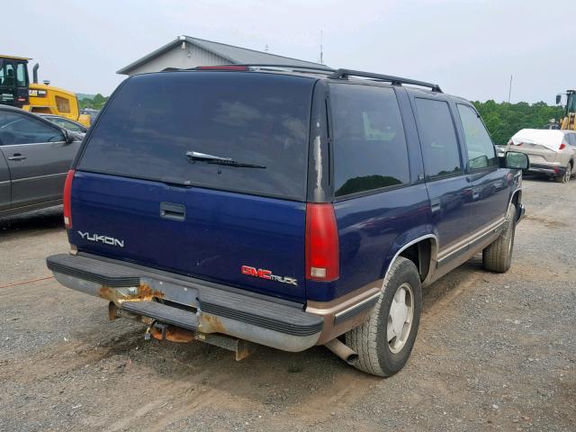 1GKEK13R0TJ751361 - 1996 GMC YUKON BLUE photo 4