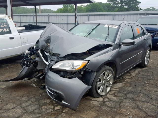 1C3CCBAB3CN317850 - 2012 CHRYSLER 200 LX GRAY photo 2