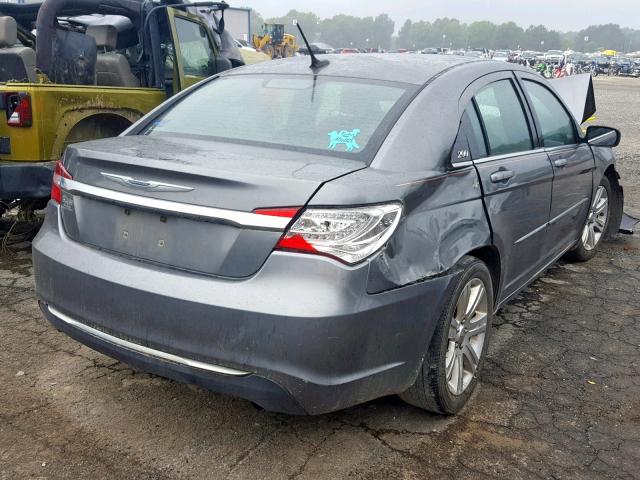 1C3CCBAB3CN317850 - 2012 CHRYSLER 200 LX GRAY photo 4