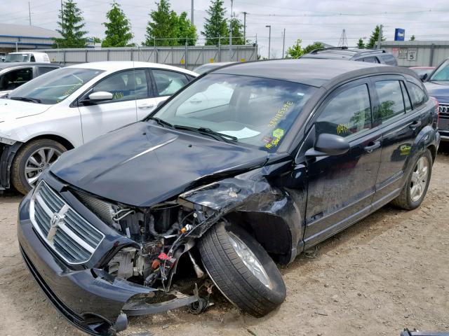 1B3HB48BX7D507471 - 2007 DODGE CALIBER SX BLACK photo 2