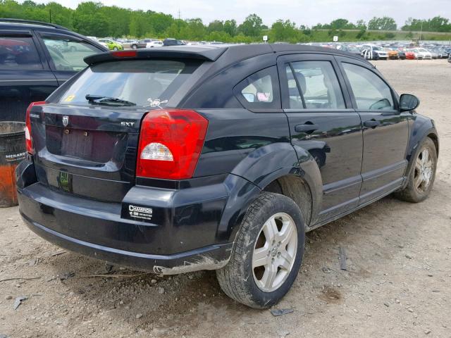 1B3HB48BX7D507471 - 2007 DODGE CALIBER SX BLACK photo 4