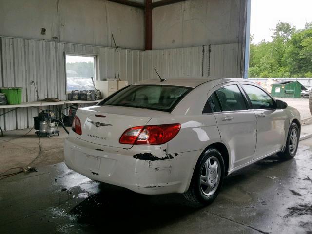 1C3LC46J38N284710 - 2008 CHRYSLER SEBRING LX WHITE photo 4