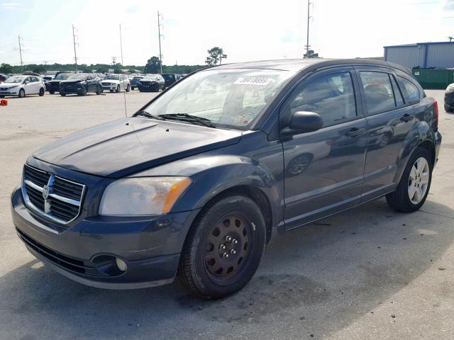 1B3HB48B17D595598 - 2007 DODGE CALIBER SX BLUE photo 2