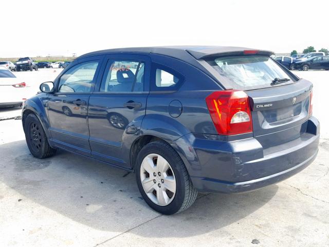 1B3HB48B17D595598 - 2007 DODGE CALIBER SX BLUE photo 3