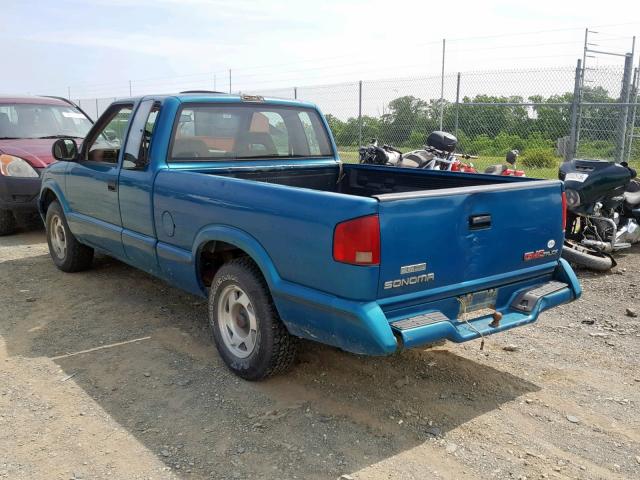 1GTCS1949T8506399 - 1996 GMC SONOMA TEAL photo 3