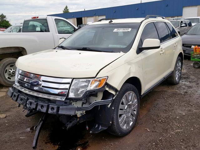 2FMDK39C68BA78895 - 2008 FORD EDGE LIMIT WHITE photo 2