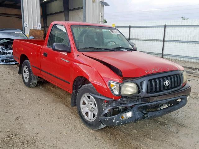 5TENL42N04Z447513 - 2004 TOYOTA TACOMA RED photo 1