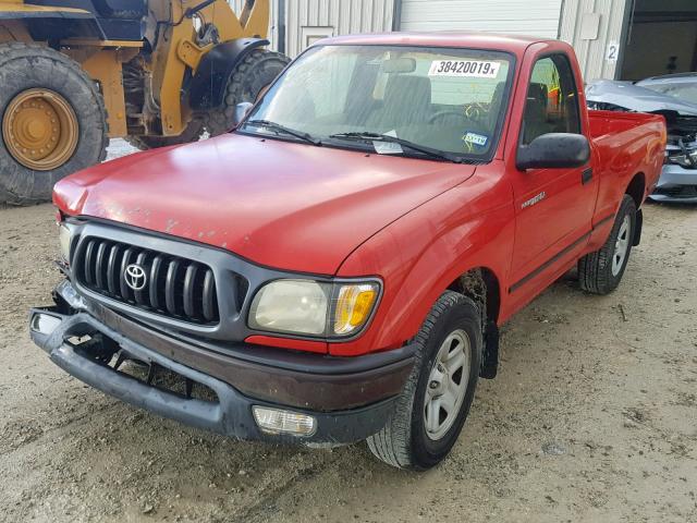 5TENL42N04Z447513 - 2004 TOYOTA TACOMA RED photo 2