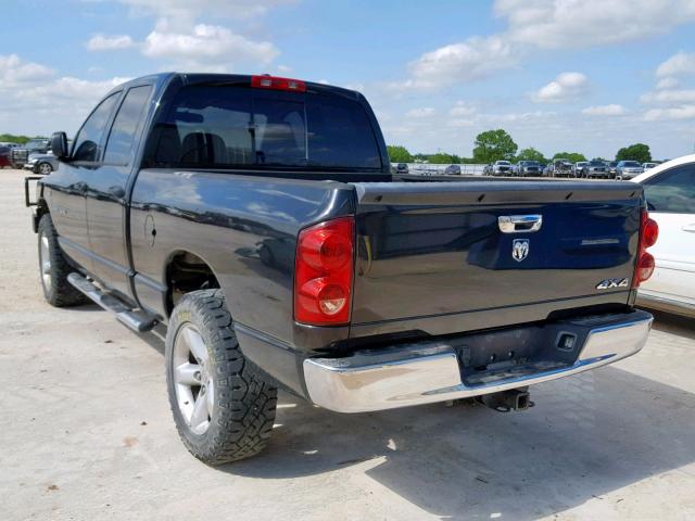 1D7HU18217S217127 - 2007 DODGE RAM 1500 S BLACK photo 3