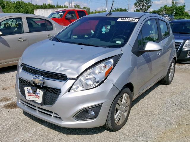 KL8CB6S9XEC474946 - 2014 CHEVROLET SPARK LS SILVER photo 2