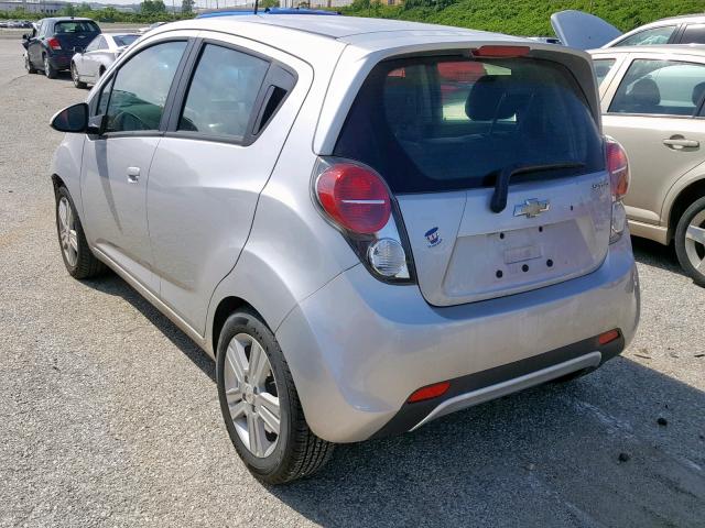 KL8CB6S9XEC474946 - 2014 CHEVROLET SPARK LS SILVER photo 3