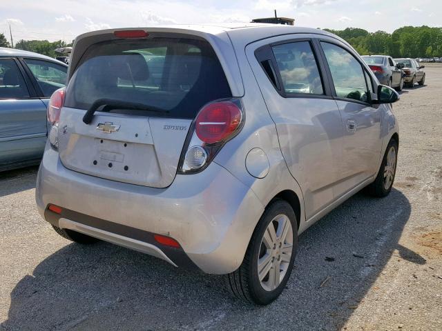 KL8CB6S9XEC474946 - 2014 CHEVROLET SPARK LS SILVER photo 4