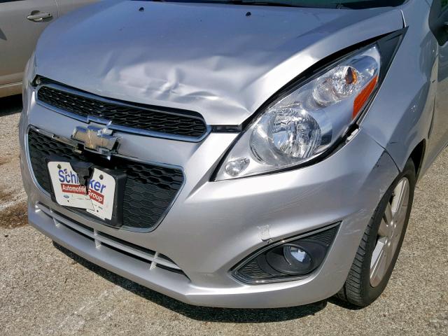 KL8CB6S9XEC474946 - 2014 CHEVROLET SPARK LS SILVER photo 9