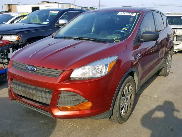 1FMCU0F78EUD93747 - 2014 FORD ESCAPE S RED photo 2