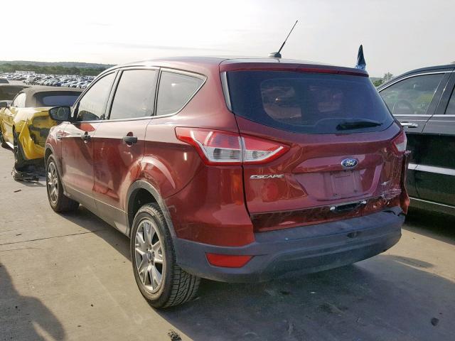 1FMCU0F78EUD93747 - 2014 FORD ESCAPE S RED photo 3