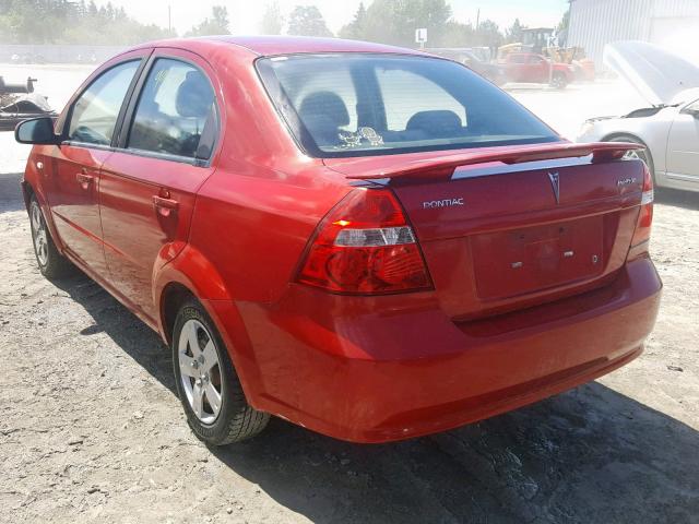 KL2TW55637B061298 - 2007 PONTIAC WAVE LT RED photo 3