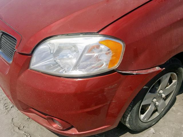 KL2TW55637B061298 - 2007 PONTIAC WAVE LT RED photo 9