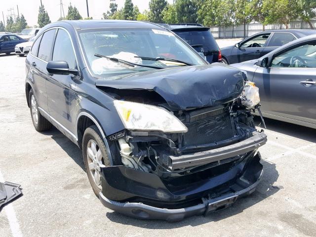 JHLRE48737C086885 - 2007 HONDA CR-V EXL BLACK photo 1