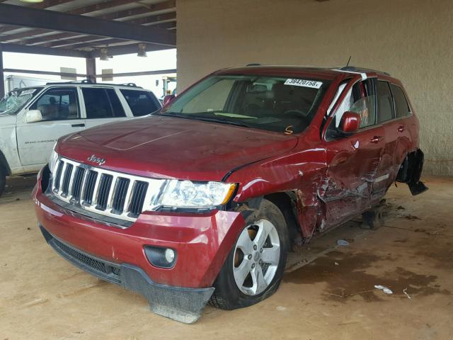 1C4RJEAG5DC591556 - 2013 JEEP GRAND CHER MAROON photo 2