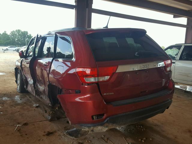 1C4RJEAG5DC591556 - 2013 JEEP GRAND CHER MAROON photo 3