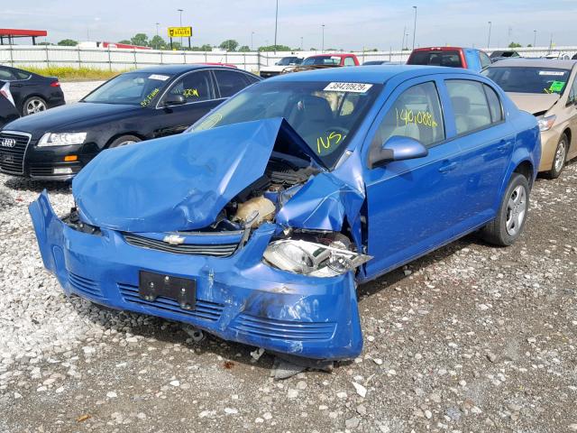 1G1AL58F187188251 - 2008 CHEVROLET COBALT LT BLUE photo 2