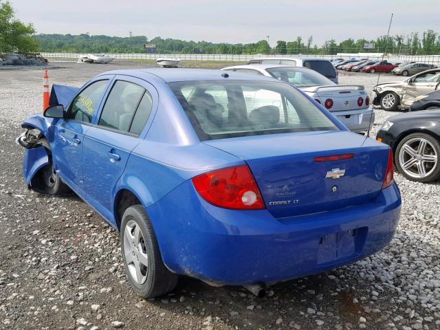 1G1AL58F187188251 - 2008 CHEVROLET COBALT LT BLUE photo 3