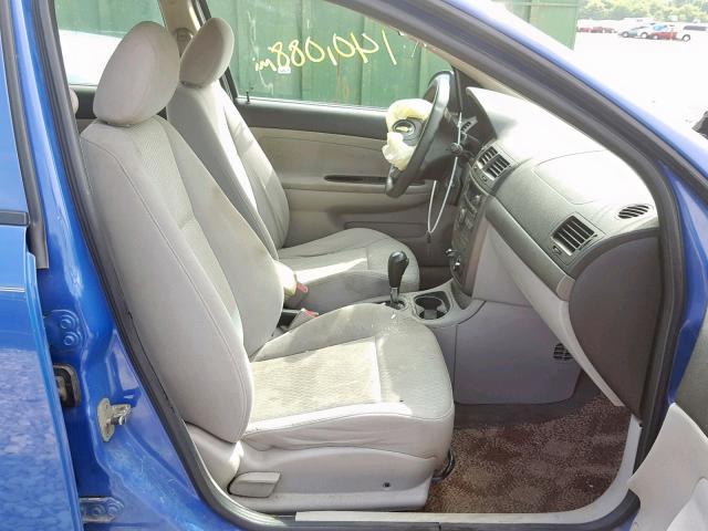 1G1AL58F187188251 - 2008 CHEVROLET COBALT LT BLUE photo 5