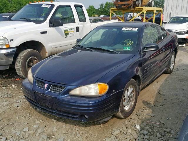 1G2NF12E81M565887 - 2001 PONTIAC GRAND AM S BLUE photo 2
