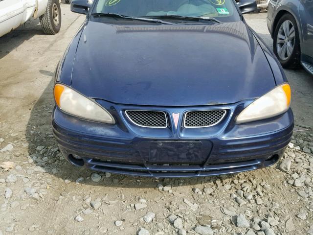 1G2NF12E81M565887 - 2001 PONTIAC GRAND AM S BLUE photo 9