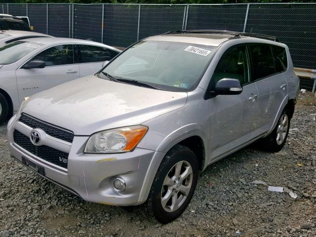 JTMDK4DV9AD014742 - 2010 TOYOTA RAV4 LIMIT SILVER photo 2