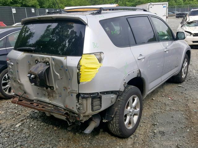 JTMDK4DV9AD014742 - 2010 TOYOTA RAV4 LIMIT SILVER photo 4