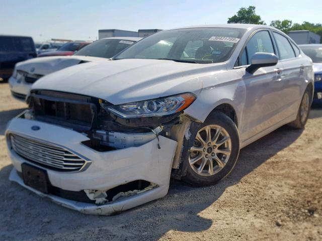 3FA6P0G78JR150003 - 2018 FORD FUSION S WHITE photo 2