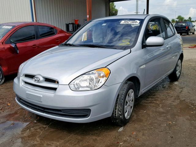 KMHCM3AC9AU173761 - 2010 HYUNDAI ACCENT BLU SILVER photo 2