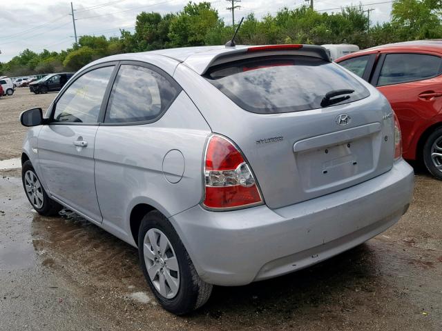 KMHCM3AC9AU173761 - 2010 HYUNDAI ACCENT BLU SILVER photo 3