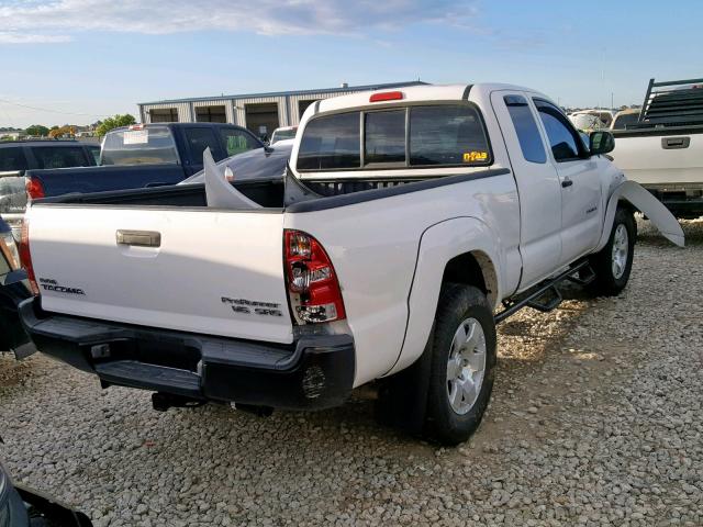 5TETU62N47Z411585 - 2007 TOYOTA TACOMA PRE WHITE photo 4