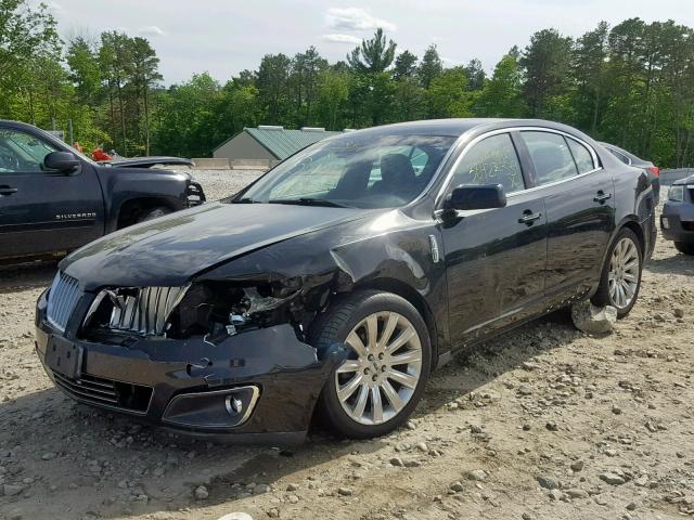 1LNHL9FT6AG611414 - 2010 LINCOLN MKS BLACK photo 2