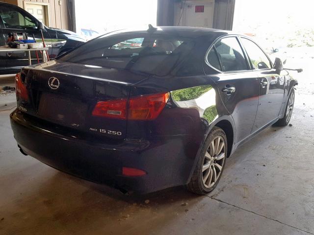 JTHCK262785020500 - 2008 LEXUS IS 250 BLACK photo 4